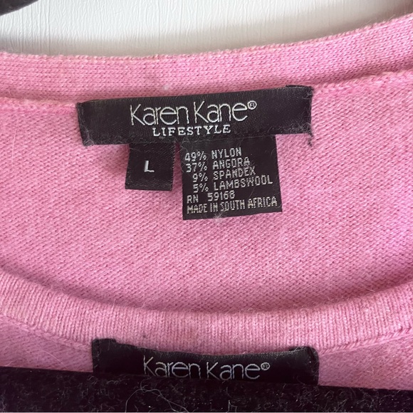 Soft pink angora blend sweater set - Picture 5 of 5